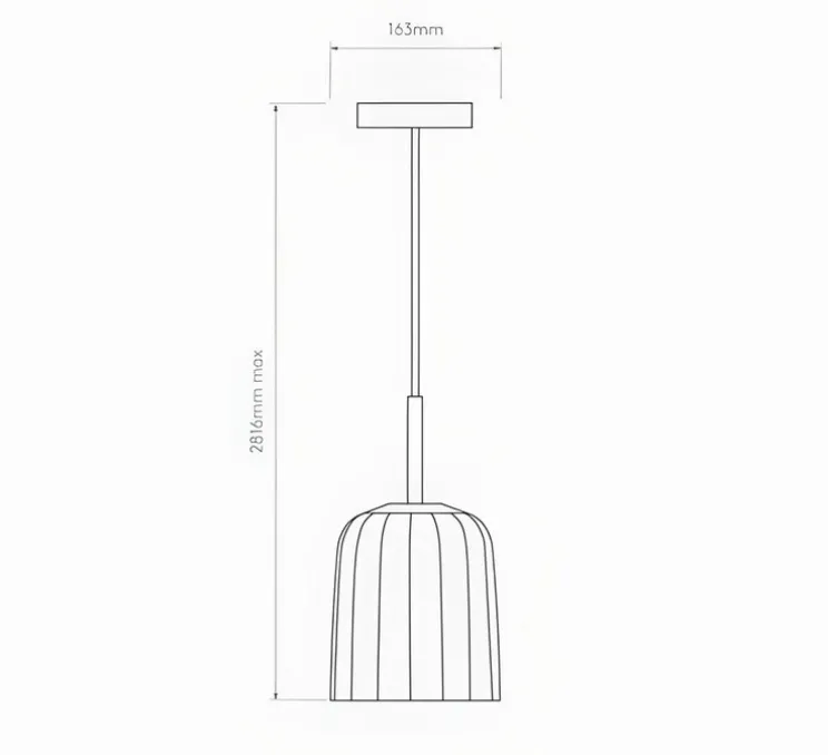 Suspension, Veo 180, bronze, Ø16,3cm, H18cm - Astro