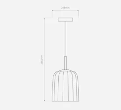 Suspension, Veo 230, bronze, Ø20,8cm, H23cm - Astro