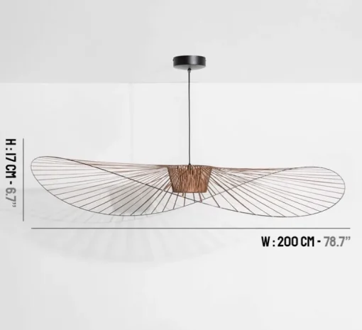 Suspension, Vertigo, grande, cuivre, Ø200cm, H17cm - Petite Friture