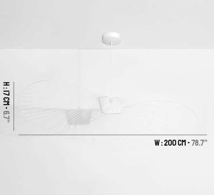 Suspension, Vertigo, grande, blanc, Ø200cm, H17cm - Petite Friture