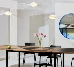 Suspension, Vertigo Nova, grande, blanc , LED, dim, 2700K, 1350 lm, Ø190cm, H13,2cm - Petite Friture