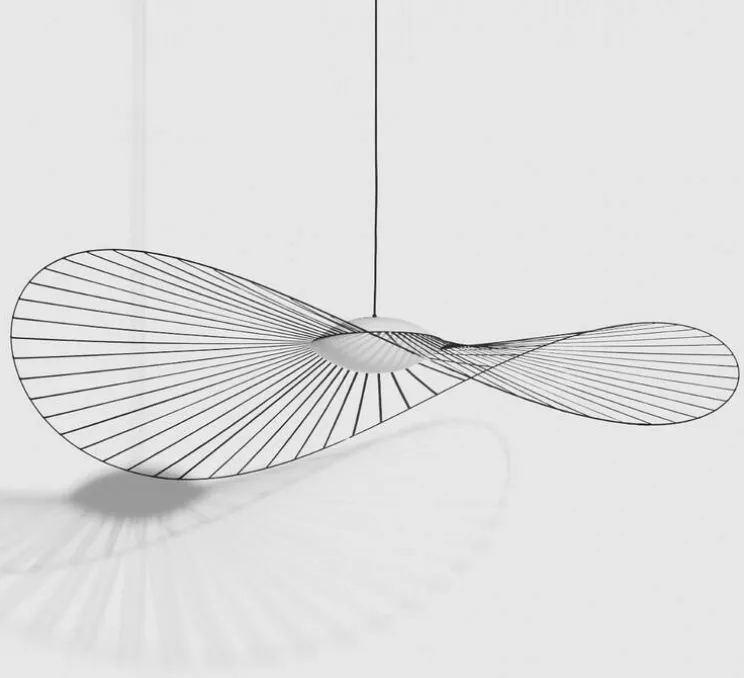 Suspension, Vertigo Nova, grande, noir et blanc, LED, dim, 2700K, 1350 lm, Ø190cm, H13,2cm - Petite Friture