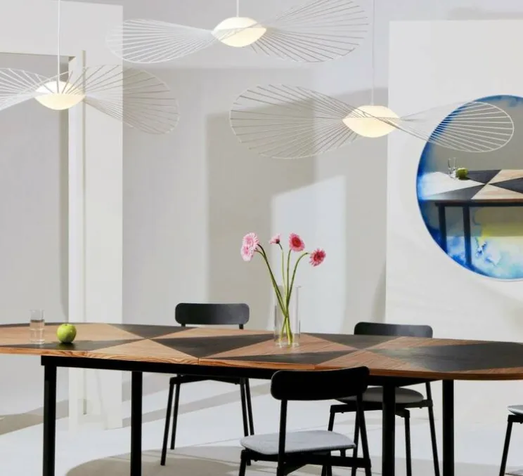Suspension, Vertigo Nova, petite, blanc, LED, dim, 2700K, 1350 lm, Ø110cm, H11,5cm - Petite Friture