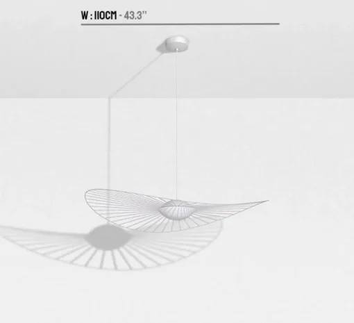 Suspension, Vertigo Nova, petite, blanc, LED, dim, 2700K, 1350 lm, Ø110cm, H11,5cm - Petite Friture