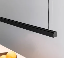 Suspension, Vico 115, noir mat, LED, dim, 2700K, 1703 lm, L115cm, H3,2cm - Faro