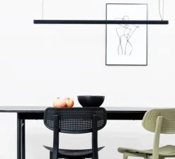 Suspension, Vico 115, noir mat, LED, dim, 2700K, 2800 lm, L115cm, H3,2cm - Faro