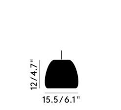 Suspension, Void Mini, laiton, LED, dim, 3000K, 800 lm, Ø15,5cm, H12cm - Tom Dixon