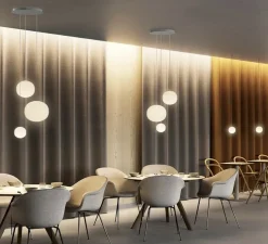 Suspension, Volum 14 sans rosace, blanc brillant, Ø14cm, H13,5cm - Lodes