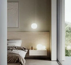 Suspension, Volum 22 sans rosace, blanc brillant, Ø22cm, H20,5cm - Lodes