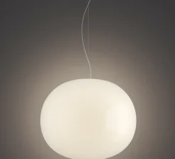 Suspension, Volum 42 sans rosace, blanc brillant, Ø42cm, H42cm - Lodes