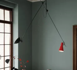 Suspension, VV Cinquanta, noir et rouge, L190cm, H180cm - Astep
