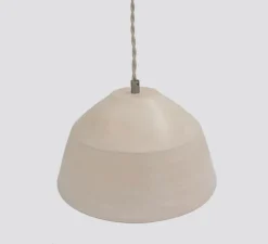 Suspension, Wasa, câble tourterelle tressé, blanc poli, Ø23cm, H20cm - Nexel