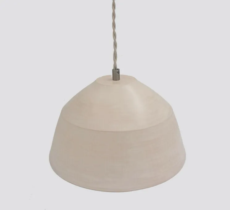 Suspension, Wasa, câble tourterelle tressé, blanc poli, Ø23cm, H20cm - Nexel