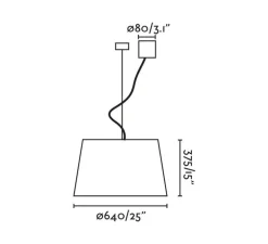 Suspension, Windsor, crème, Ø64cm, H37,5cm - Faro
