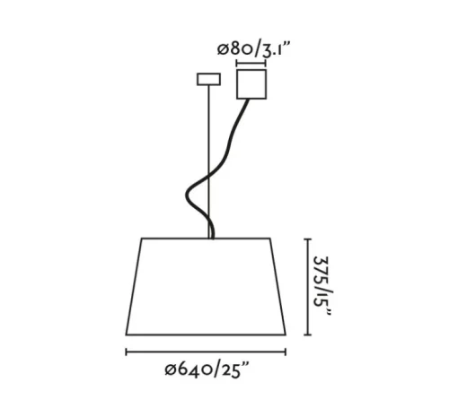 Suspension, Windsor, crème, Ø64cm, H37,5cm - Faro