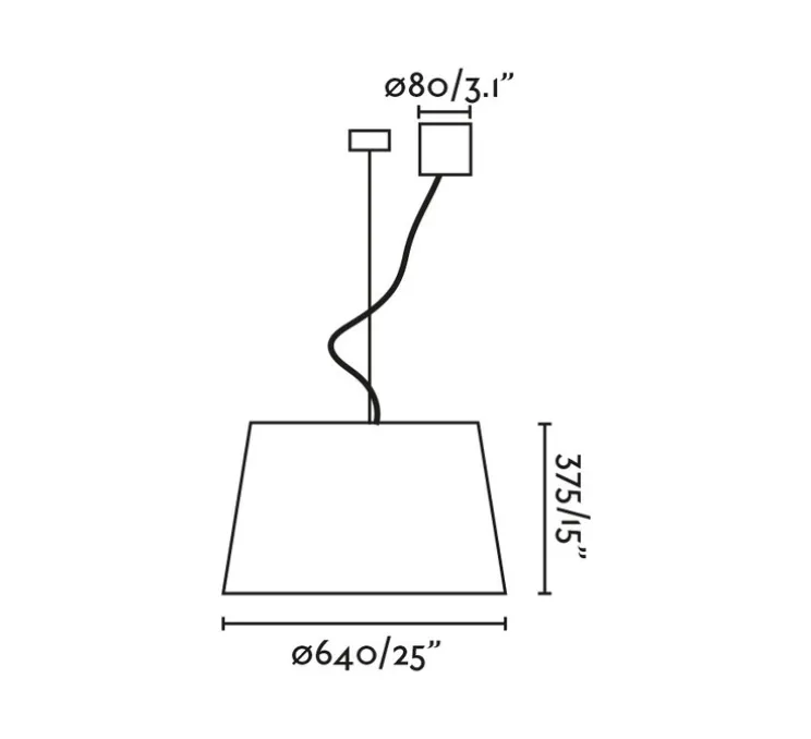 Suspension, Windsor, crème, Ø64cm, H37,5cm - Faro
