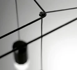 Suspension, Wireflow, noir, Ø150cm, H250cm, LED, 2700K - VIBIA