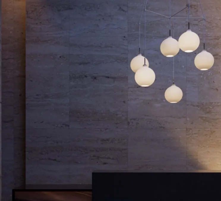 Suspension, Wohlert, blanc, Ø35cm, L37cm - Louis Poulsen