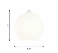Suspension, Wohlert, blanc, Ø35cm, L37cm - Louis Poulsen