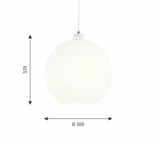 Suspension, Wohlert, blanc, Ø30cm, H32cm - Louis Poulsen