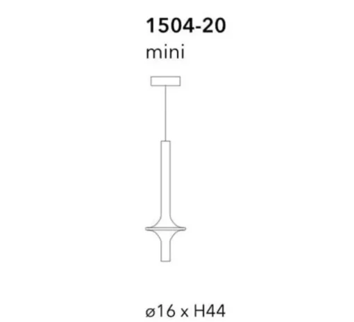 Suspension, Wonder Mini, transparent, noir, LED, 2700K, 207 lm, Ø16cm, H44cm - Penta