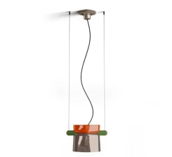 Suspension, Yakitori C2791, orange, moka, vert, L41cm, H26cm - Ferroluce