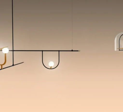 Suspension, Yanzi 1, noir, LED, 1500lm, 3000K, L156cm, H31,5cm - Artemide