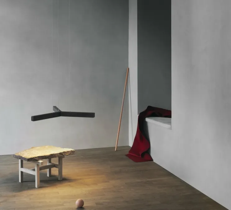 Suspension, Y-Model Cordless, cuivre bruni, LED, dim, 2700K, 1490 lm, Ø80cm, H5,3cm - Anour