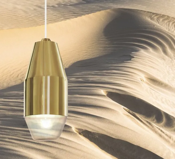 Suspension, YUMA, laiton, Ø11cm, H25,5cm - KDLN