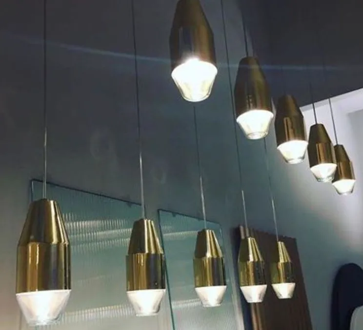 Suspension, YUMA, laiton, Ø11cm, H25,5cm - KDLN