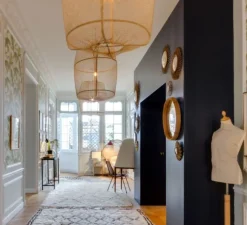 Suspension, Z2 Blond Sisal Tea, beige, Ø67cm, H100cm - Ay Illuminate