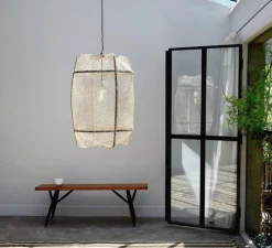 Suspension, Z2 Blond Sisal Tea, beige, Ø67cm, H100cm - Ay Illuminate