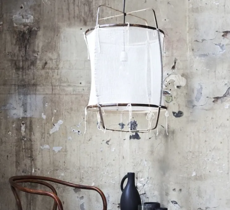 Suspension, Z5, noir, Cotton Cover, blanc, Ø42cm, H57cm - Ay Illuminate