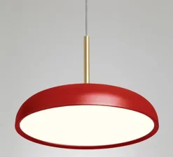Suspension, Zero L, rouge, LED, dim, 2700k, 3456 lm, Ø60cm, H24cm - Lumen Center Italia