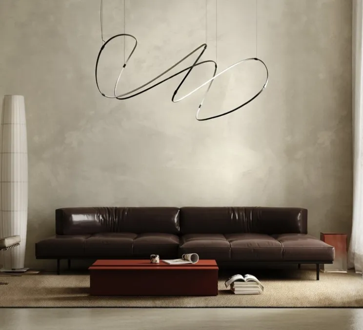 Suspension, Zigouzi 180, noir, LED, dim, 2700K, 10560 lm, Ø1740cm, H82cm - Dix heures dix