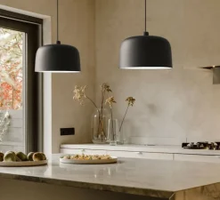 Suspension, Zile, noir mat, Ø40cm, H27,5cm - Luceplan