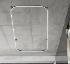 Suspension, Zirkol Square Q , noir, IP40, LED, dim, 2700K, 9430 lm, L400cm, H5cm - Ilti Luce