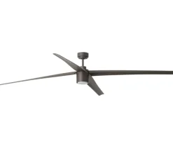 Ventilateur lumineux, ATTOS, été/hiver, DC Motor, marron, LED, 2700 à 4600K, 1200lm, L213cm, H34cm - FARO