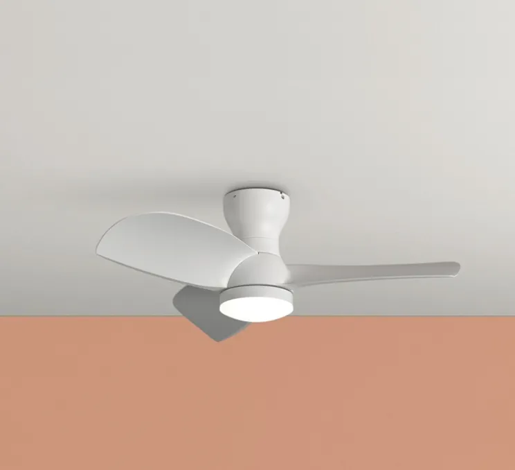 Ventilateur lumineux, Creta, été/hiver, blanc, LED, dim, 3000 / 4000 / 6000K, 2400 lm, Ø91,5cm, H27,7cm - MDC