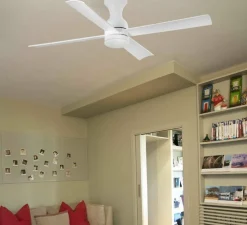 Ventilateur lumineux, Fraser M, blanc, LED, 3000K, 850 lm, Ø120cm, H32cm - Faro