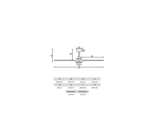 Ventilateur lumineux, Heywood S LED white flighter, bois, érable, LED, dim, 2700 à 6000K, 944 lm, Ø90cm, H27cm - Faro
