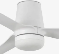 Ventilateur lumineux, Mini Punt Tube S TUYA, blanc, LED, dim, 2700-4000-6000K, 480 lm, Ø90cm, H23cm - Faro