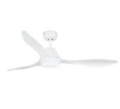 Ventilateur lumineux, POLARIS, été/hiver, DC Motor, blanc, LED, 2700K, 1500lm, Ø132cm, H27,5cm - FARO
