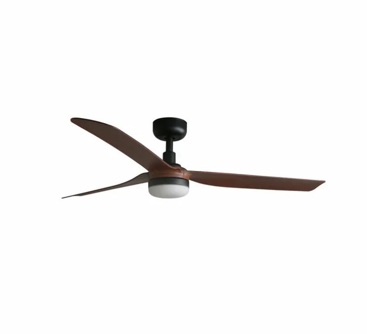 Ventilateur lumineux, Punt M, noir et bois foncé, LED, dim, 3000 - 4200 - 6500K, 723 lm, Ø130cm, H32,2cm - Faro