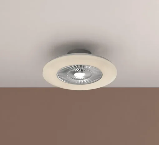 Ventilateur lumineux, Wind, été/hiver, blanc, LED, dim, 2700-5000K, 4000 lm, Ø60cm, H17cm - MDC